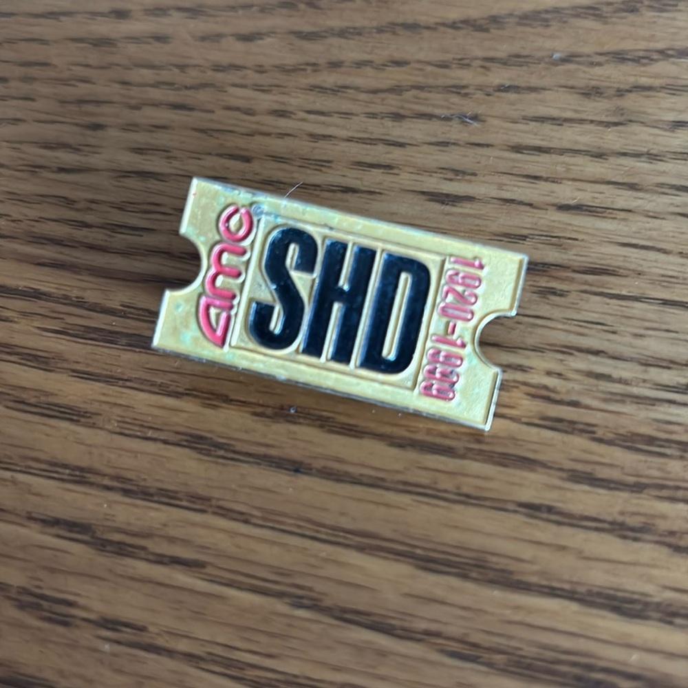 Gold and Black Brooch